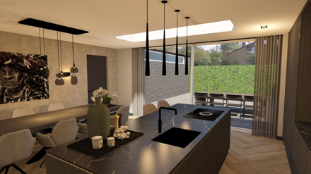 hotel,chique,woning,particulier,ontwerp,realisatie