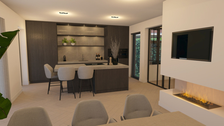 particulier,villa,3d,interieur,hotel,chique
