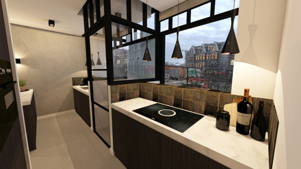 particulier,woonhuis,3d,interieur