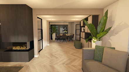 particulier,woonhuis,3d,interieur