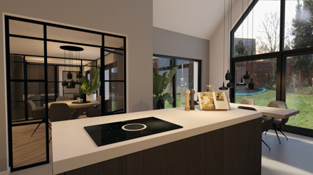 particulier,woonhuis,3d,interieur