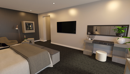 hotelkamer,3d,visual