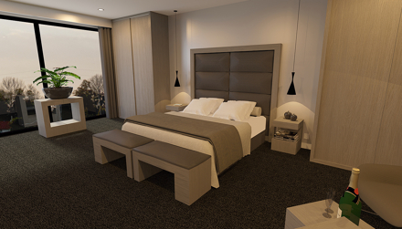 hotelkamer,3d,visual