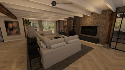 woonboerderij,hotel,chique,3d,ontwerp,interieur