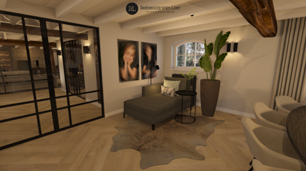 woonboerderij,hotel,chique,3d,ontwerp,interieur