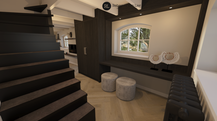 woonboerderij,hotel,chique,3d,ontwerp,interieur