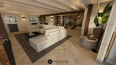 woonboerderij,hotel,chique,3d,ontwerp,interieur