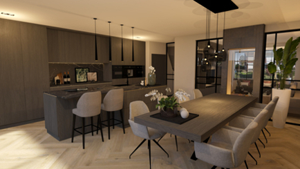 Particuliere woning in hotel chique stijl