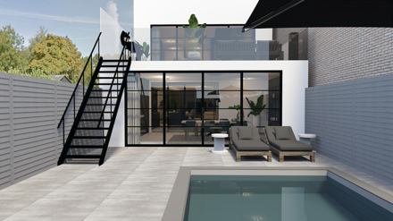 particulier,woonhuis,luxe,3d,interieur,plattegrond,raamsdonksveer