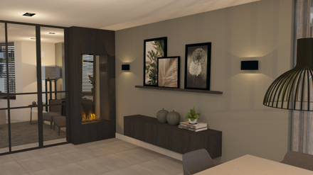 particulier,woonhuis,3d,interieur,hotel chique, landelijk