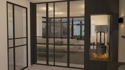 particulier,woonhuis,3d,interieur,hotel chique, landelijk