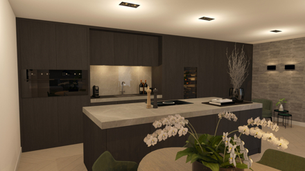 modern,klassiek,woonhuis,3d,interieur