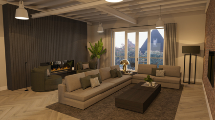 particulier,woonhuis,3d,interieur