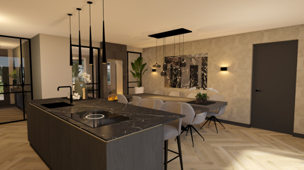 hotel,chique,woning,particulier,ontwerp,realisatie