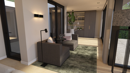 luxe,bungalow,hotel,chique,ontwerp