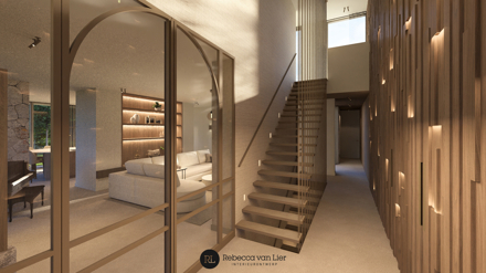 particulier,woonhuis,3d,interieur,hotel chique, landelijk