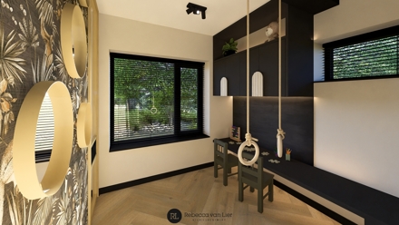 villa,interieur,hotel,chique,speelkamer