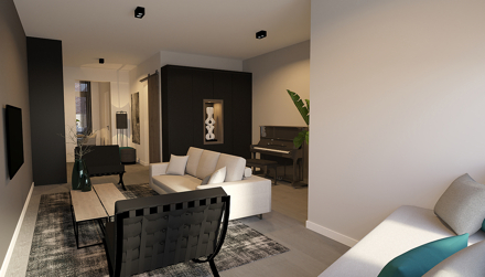 luxe,appartement,3d,visual